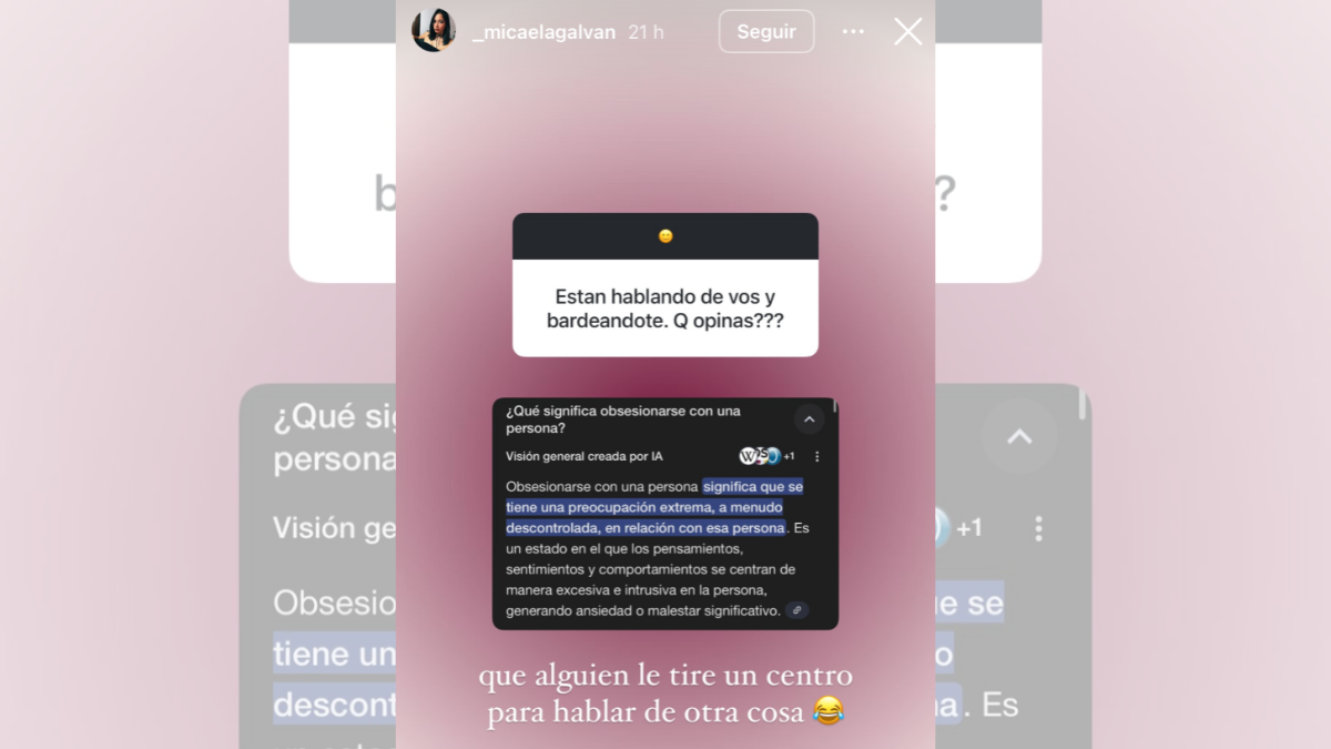 Micaela es la madre del hijo de Nano de Gran Hermano, y hace poco se reconciliaron. Micaela es la madre del hijo de Nano de Gran Hermano, y hace poco se reconciliaron. 