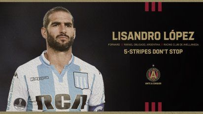 Racing: el Atlanta United de la MLS presentó a Licha López como nuevo jugador del club