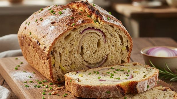 Pan de cebolla sin horno: cómo hacerlo fácil y con pocos ingredientes.