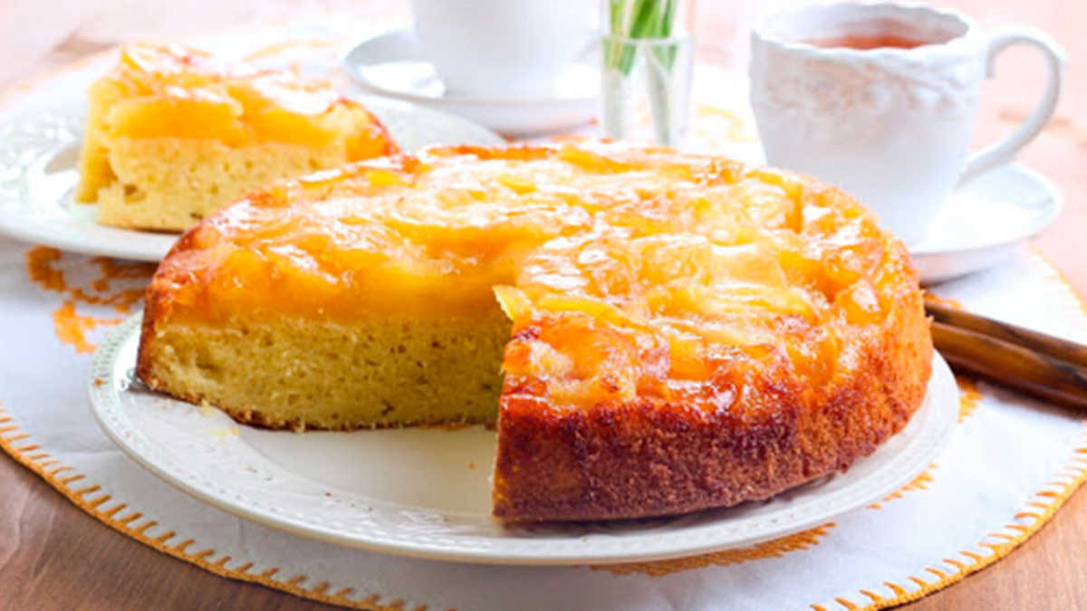 Receta de torta de manzana.