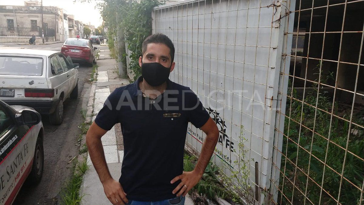 Ariel Dequi, gemelo de Lucas Dequi que falleció en la madrugada del domingo en Sauce Viejo en un accidente.