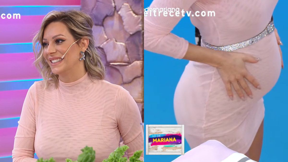Noelia Marzol mostró orgullosa su embarazo en Lo de Mariana