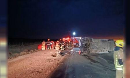 El choque ocurrió el jueves en la Ruta Provincial 4 de Córdoba. El choque ocurrió el jueves en la Ruta Provincial 4 de Córdoba.