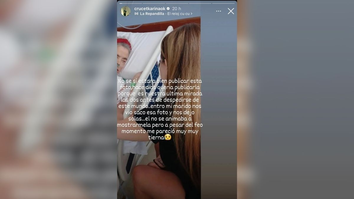 Karina Crucet recordó a su madre con un posteo en sus historias de Instagram. Karina Crucet recordó a su madre con un posteo en sus historias de Instagram.