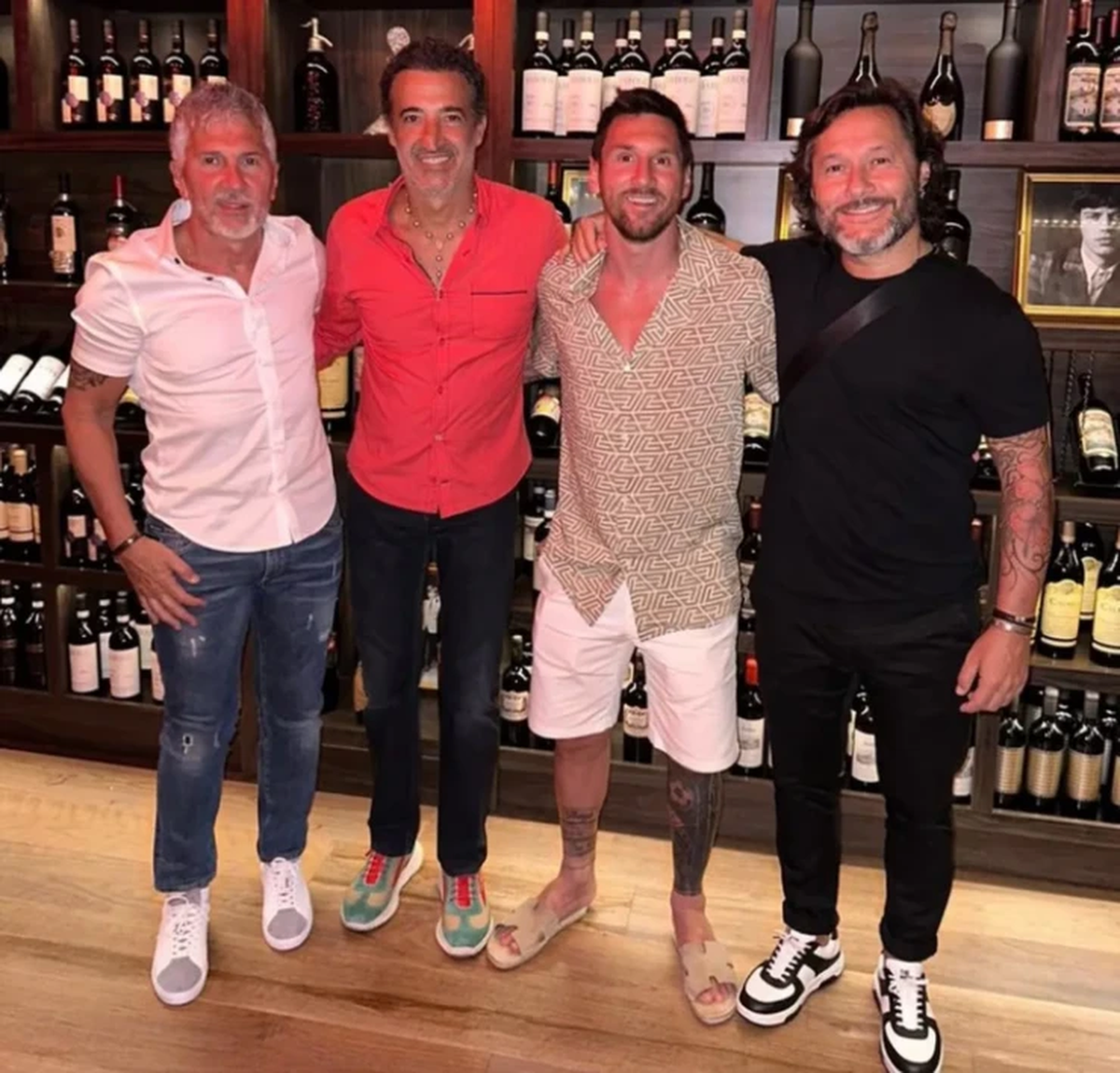 Lionel Messi en su restaurante preferido Prima Pasta. Lionel Messi en su restaurante preferido Prima Pasta.