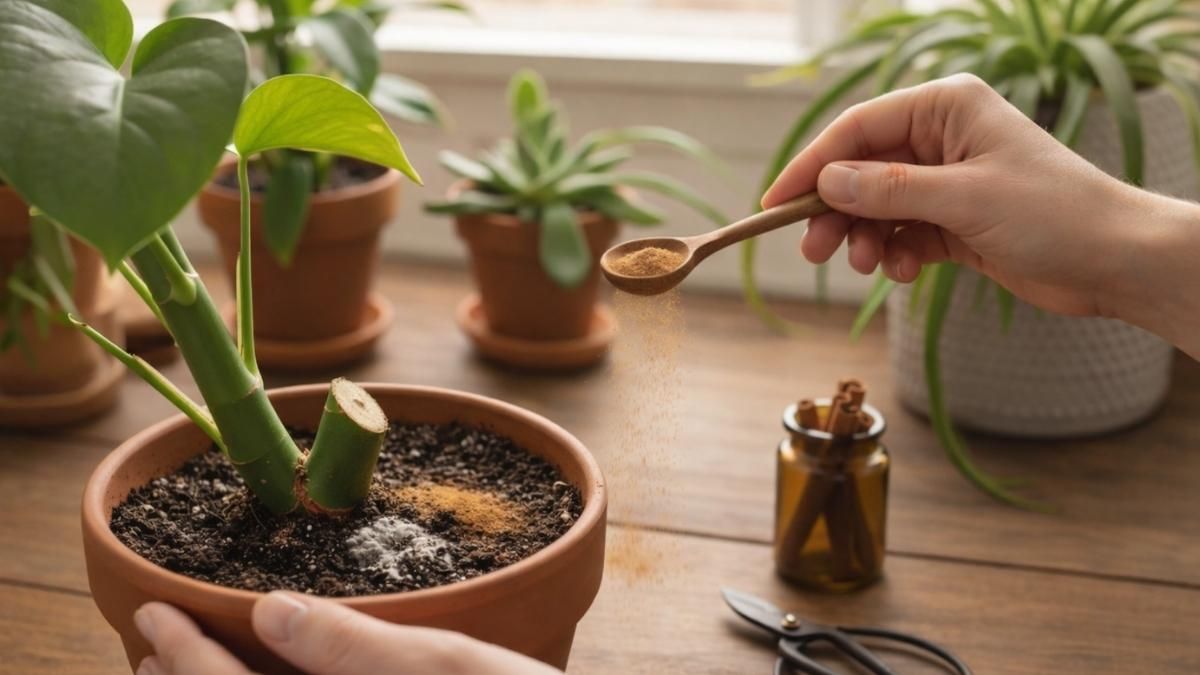 Tu alacena esconde el secreto de un jardín sano. La canela es un poderoso fungicida y cicatrizante natural para tus plantas.