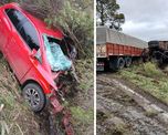 Un policía resultó herido en un fuerte accidente en Ruta 11. Un policía resultó herido en un fuerte accidente en Ruta 11.