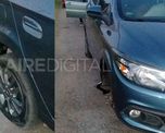 Se iban de vacaciones y rompieron tres ruedas por una viga tirada en la autopista Santa Fe Rosario Se iban de vacaciones y rompieron tres ruedas por una viga tirada en la autopista Santa Fe Rosario