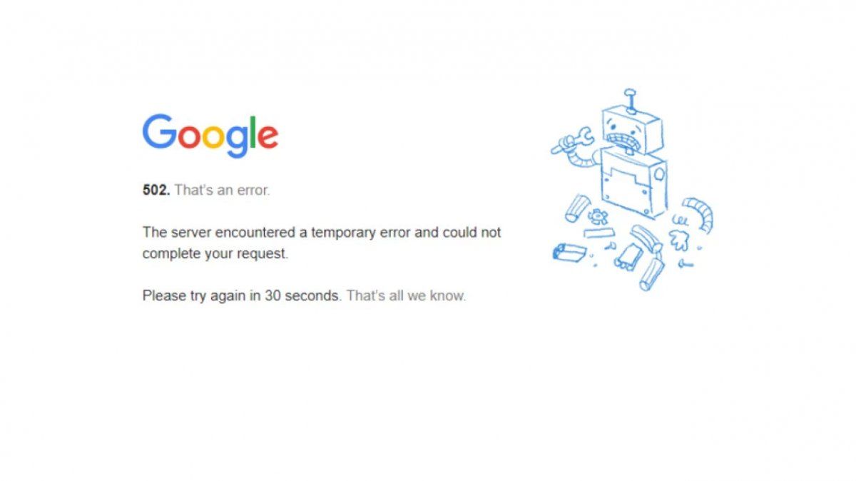 El lunes 14 de diciembre, Google cayó a nivel mundial por un periodo de 45 minutos.