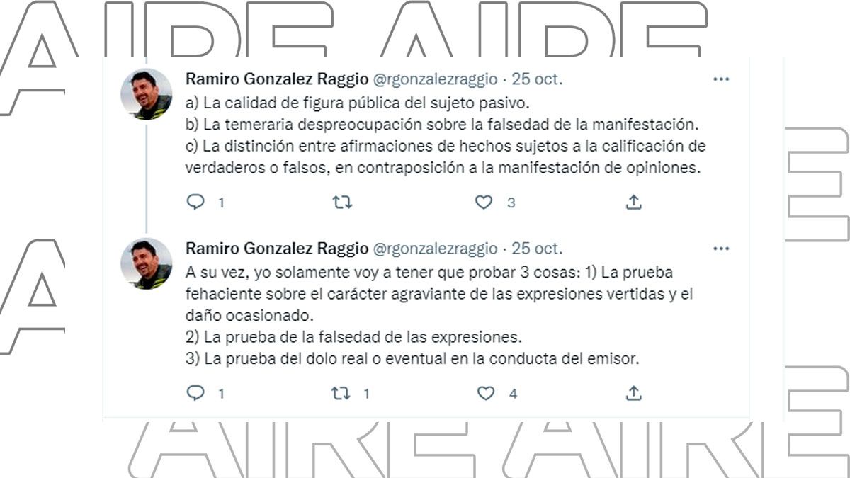 Así continuaron las amenazas del fiscal Ramiro González Raggio contra el periodista Rodrigo Miró.