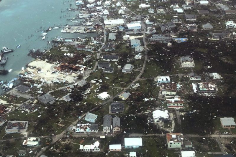 Impactantes imágenes aéreas que muestran la destrucción en las Bahamas por el paso del huracán Dorian