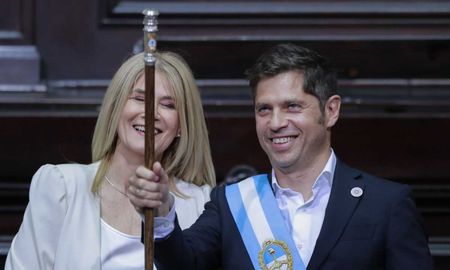 El gobernador Axel Kicillof durante el acto de asunción de su segundo mandato. El gobernador Axel Kicillof durante el acto de asunción de su segundo mandato.