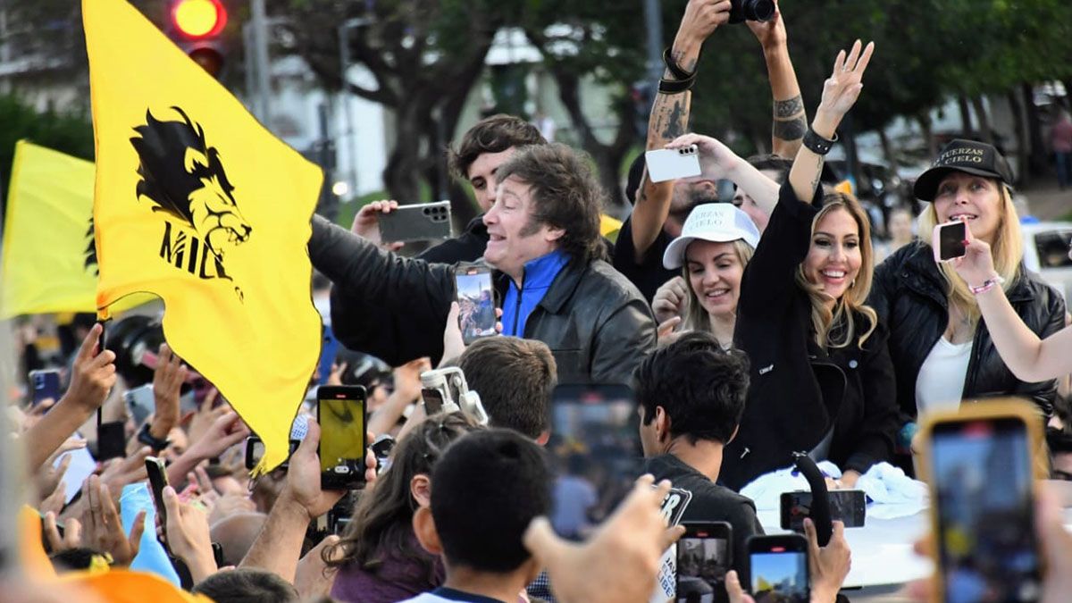 El candidato presidencial de La Libertad Avanza (LLA)