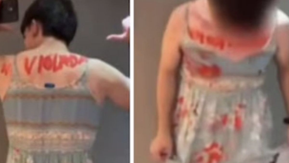 El video del alumno disfrazado se viralizó y provocó repudio en redes.