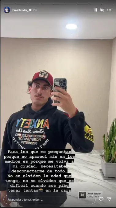 Gran Hermano: la mamá de Tomás Holder reveló que está separado y criticó a la ex.