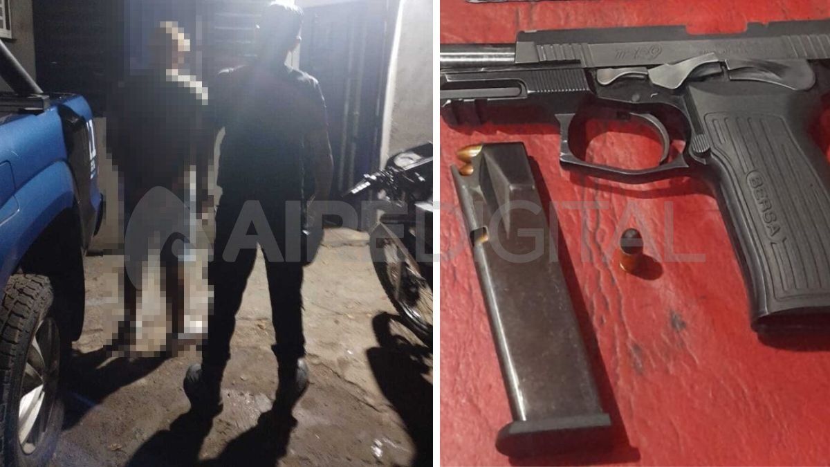 Un detenido y un arma secuestrada en el barrio Los Troncos