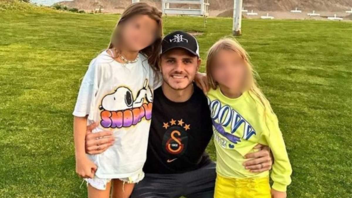 Mauro Icardi se llevó a sus dos hijas. Mauro Icardi se llevó a sus dos hijas.