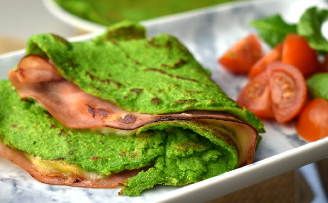 Cómo hacer crepes de espinaca sin harina