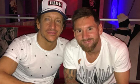 Lionel Messi visitó a su amigo Nico Vázquez en la obra de teatro Rocky. Lionel Messi visitó a su amigo Nico Vázquez en la obra de teatro Rocky.