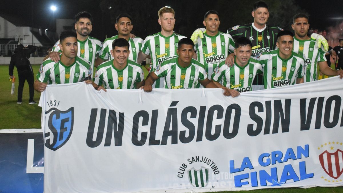 Sanjustino se consagró campeón de la Liga Santafesina tras ganarle la final 2 a 1 a Colón (SJ).