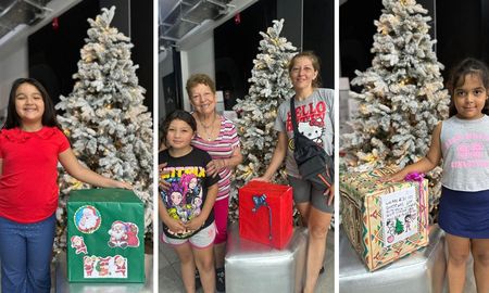 Los niños fueron protagonistas en la mañana de domingo, donde siguieron llegando cajas navideñas a AIRE. Los niños fueron protagonistas en la mañana de domingo, donde siguieron llegando cajas navideñas a AIRE.