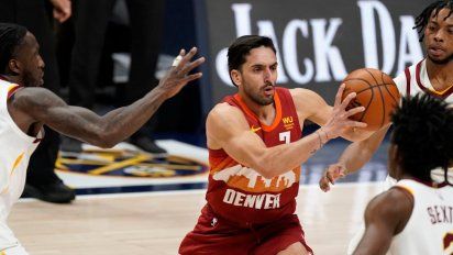 NBA: Facundo Campazzo jugó poco en la victoria de Denver Nuggets ante New Orleans Pelicans