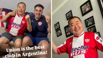 Es chino, vive en Nueva York, pero llegó a Santa Fe y ahora es fanático de Unión