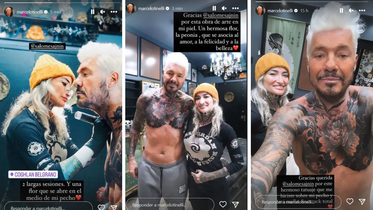 Marcelo Tinelli mostró su nuevo tatuaje. Marcelo Tinelli mostró su nuevo tatuaje.