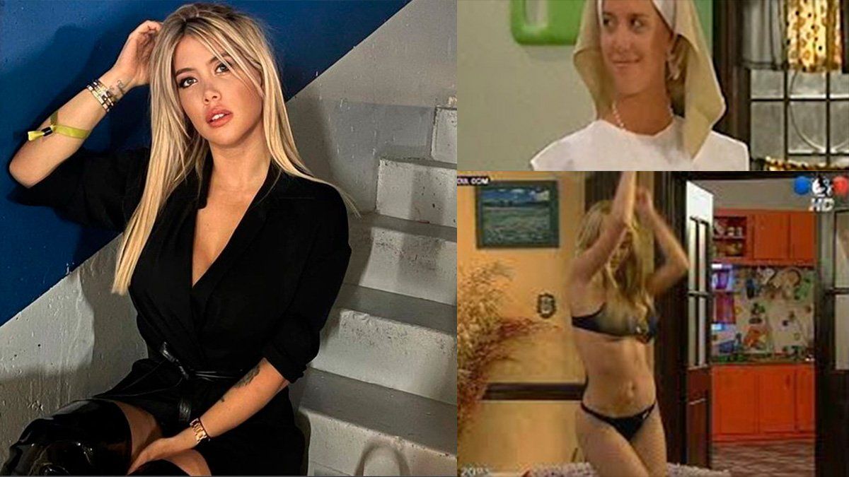 Wanda Nara había sido extra en el capítulo La novicia rebelde en Casados con hijos.