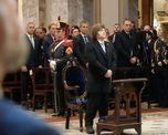 El presidente Javier Milei durante el Tedeum en la Catedral de Buenos Aires. El presidente Javier Milei durante el Tedeum en la Catedral de Buenos Aires.