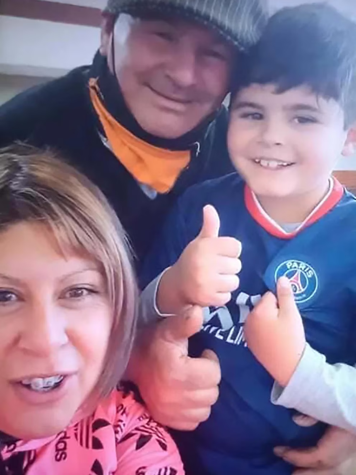 Foto: Gianluca y su abuelo (Eduardo Omar Rodríguez-Facebook) 