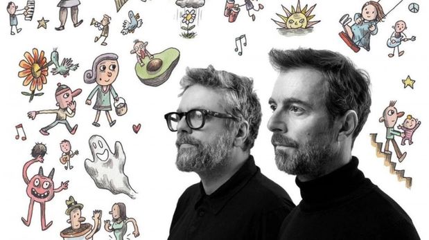 Kevin Johansen y Liniers llegan a HUB con un show único de música y dibujo en vivo.