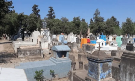 Una familia descubrió una escena aterradora en un cementerio de Santiago del Estero. Una familia descubrió una escena aterradora en un cementerio de Santiago del Estero.