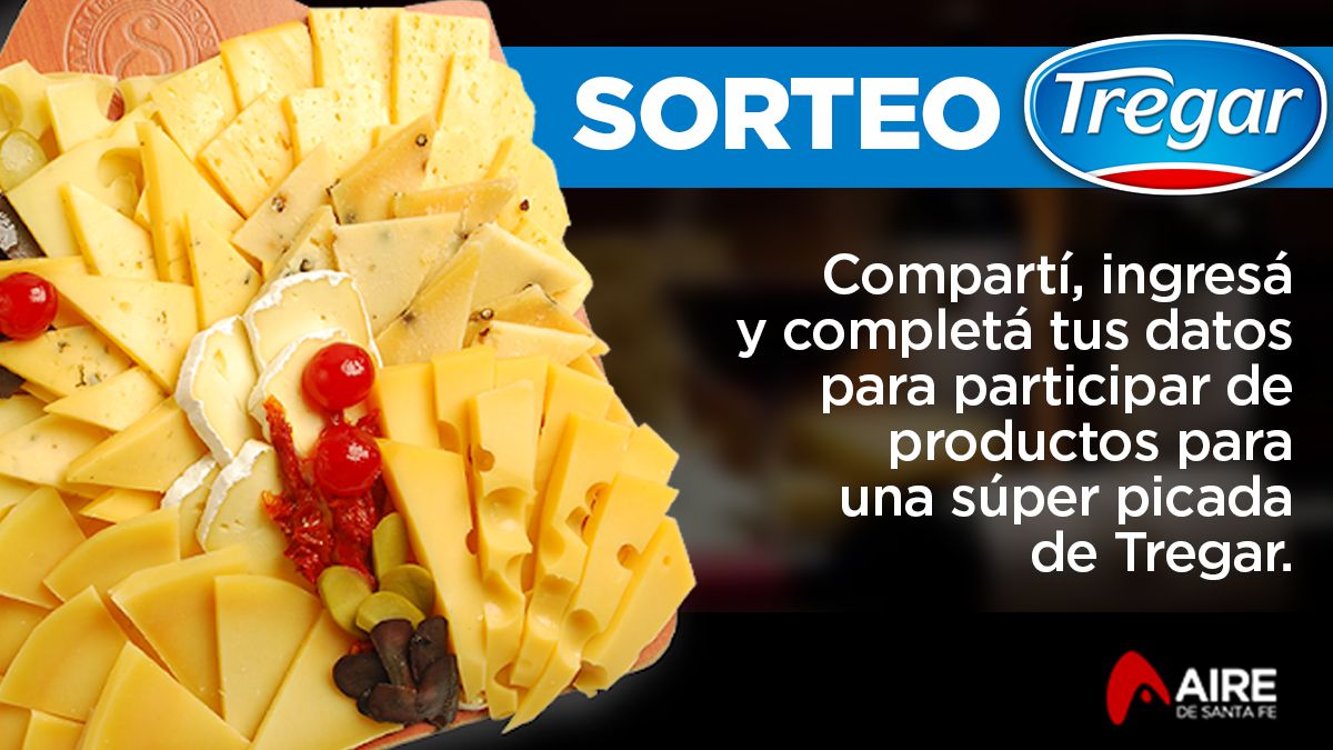 ¡Ingresá y participá del sorteo de una picada de quesos Tregar!