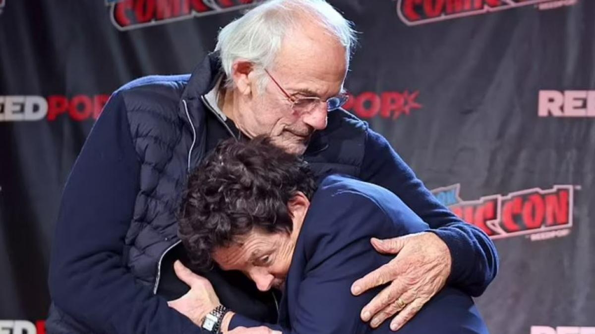 Volver al futuro: así fue el emocionante reencuentro de Michael J. Fox y Christopher Lloyd