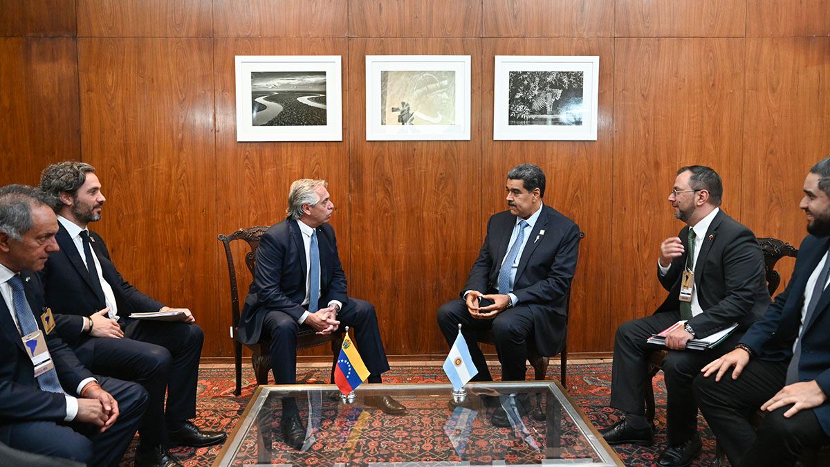 El presidente Alberto Fernández mantuvo una reunión bilateral con el presidente de la República Bolivariana de Venezuela