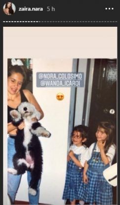 Foto captura de instagram Zaira Nara 