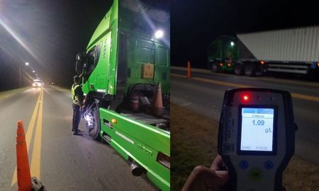 La Guardia Provincial le retuvo la licencia y prohibió circular a un camionero que manejaba alcoholizado por las rutas de Santa Fe. La Guardia Provincial le retuvo la licencia y prohibió circular a un camionero que manejaba alcoholizado por las rutas de Santa Fe.