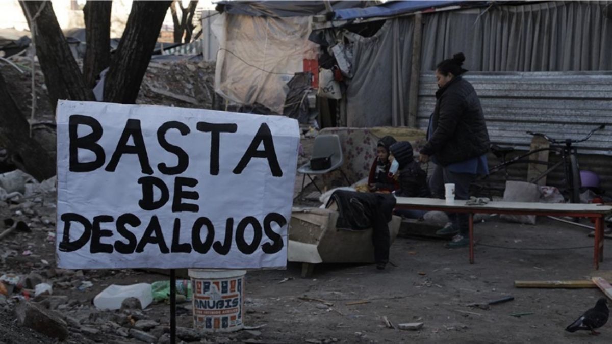 El predio tomado pacíficamente or las familias está emplazado en la esquina de La Pampa y Ciervo de Los Andes