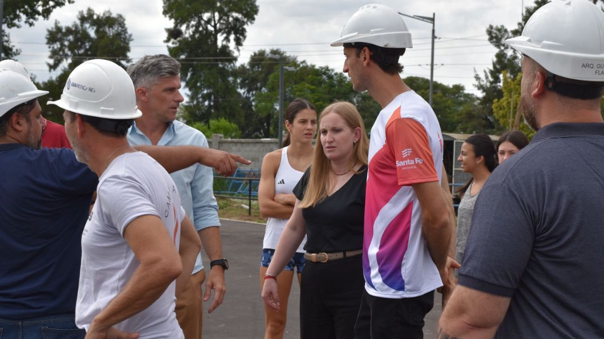 El exatleta olímpico Germán Chiaraviglio estuvo presente en la supervisión. 