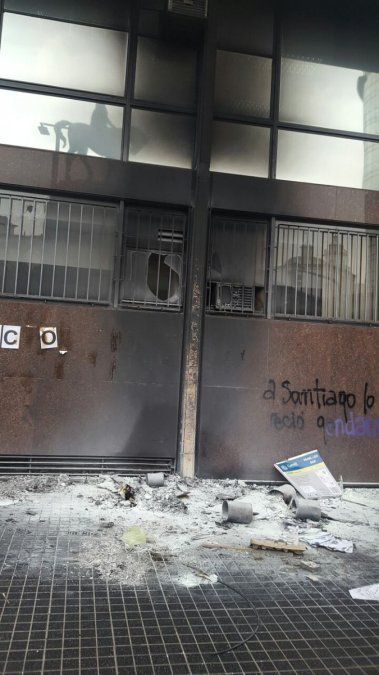 El INDEC denunció el “intento de incendio” tras la marcha por Maldonado