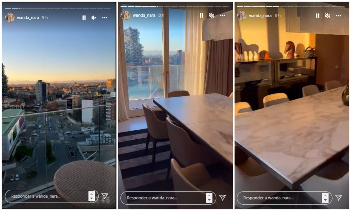 La casa de Wanda Nara en Milán