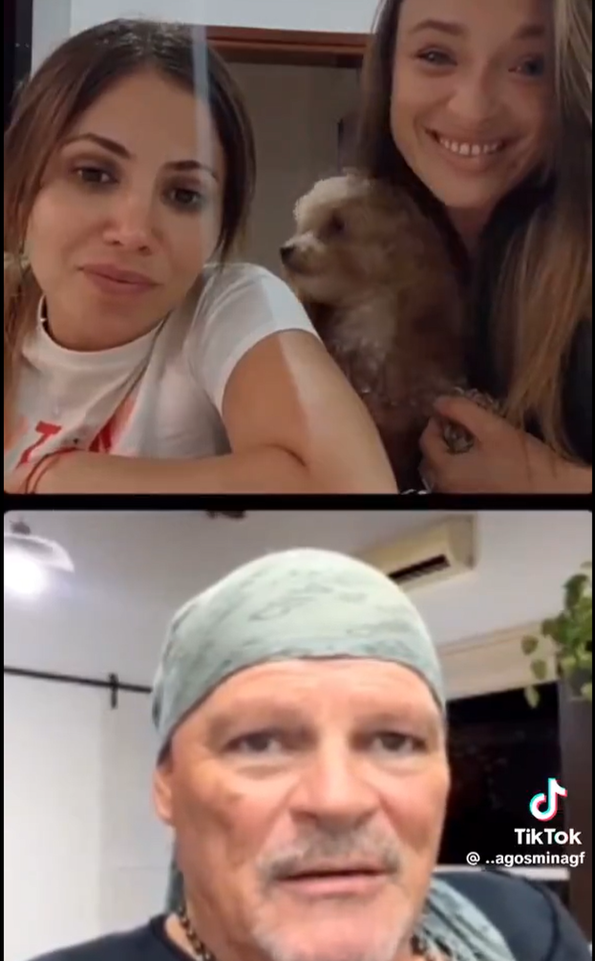 Romina Uhrig hizo un vivo de Instagram junto a Agostina Spinelli y Walter Alfa Santiago. Romina Uhrig hizo un vivo de Instagram junto a Agostina Spinelli y Walter Alfa Santiago.