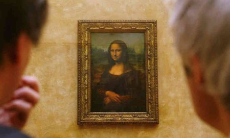 Mona Lisa, cuadro creado por Leonardo Da Vinci, es una calcomanía, pero muy elaborada Mona Lisa, cuadro creado por Leonardo Da Vinci, es una calcomanía, pero muy elaborada