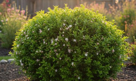El arbusto que llena de perfume el jardín. El arbusto que llena de perfume el jardín.