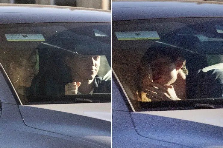A los besos desde el auto: así confirmaron el romance.