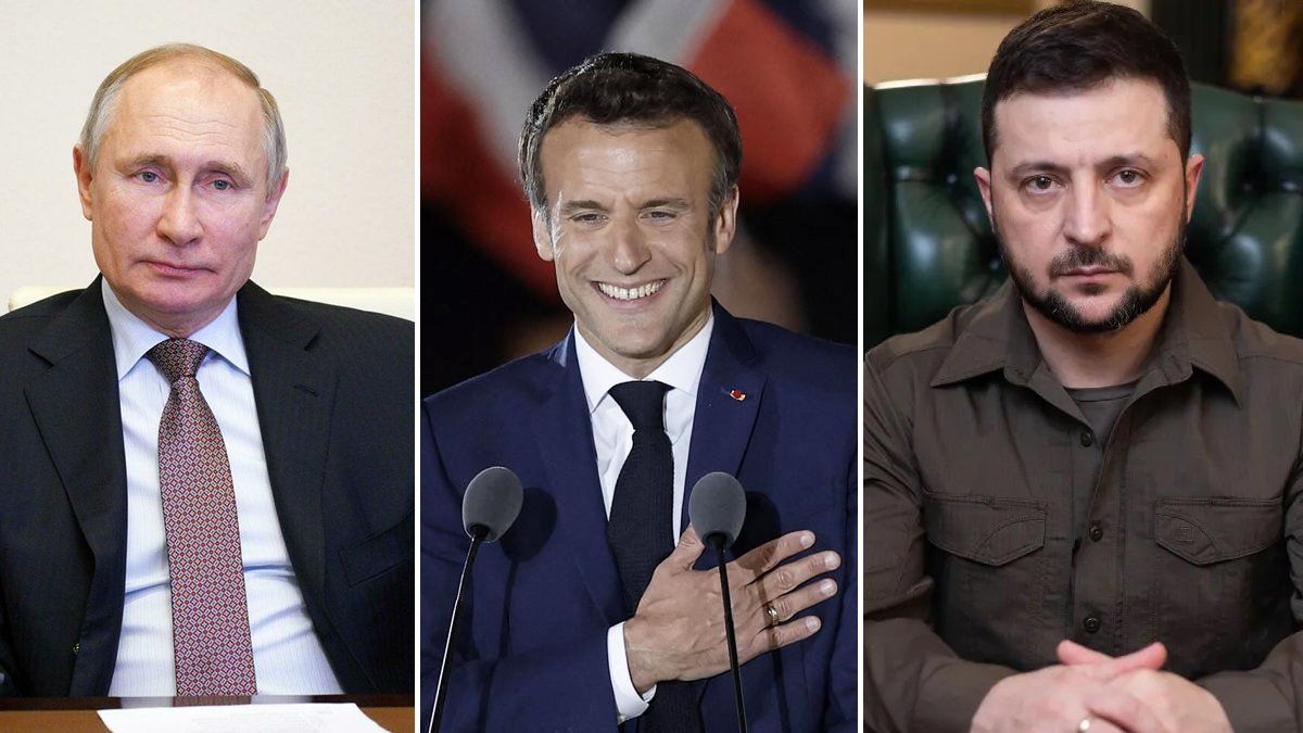 Putin y Zelenski saludaron a Macron en medio de la tensión en Europa por la guerra en Ucrania.