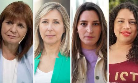Patricia Bullrich, Myriam Bregman, Manuela Castañeira y Reina Xiomara Ibañez: las cuatro precandidatas a la Presidencia de la Nación. Patricia Bullrich, Myriam Bregman, Manuela Castañeira y Reina Xiomara Ibañez: las cuatro precandidatas a la Presidencia de la Nación.
