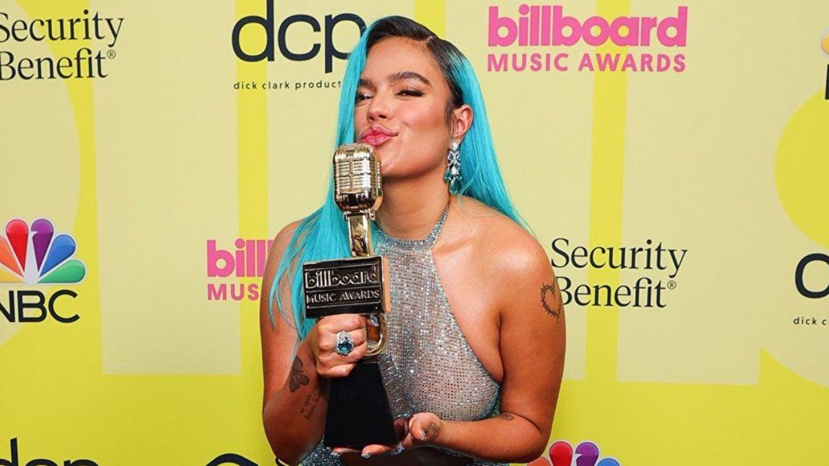 Karol G ganó en los Billboard y se mostró emocionada en las redes sociales. La ceremonia de premiación se llevó a cabo desde Los Ángeles