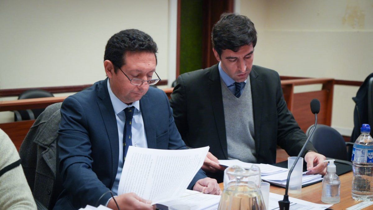 Los fiscales Estanislao Giavedoni y Martín Torres sostuvieron el pedido de pena de 22 años de prisión
